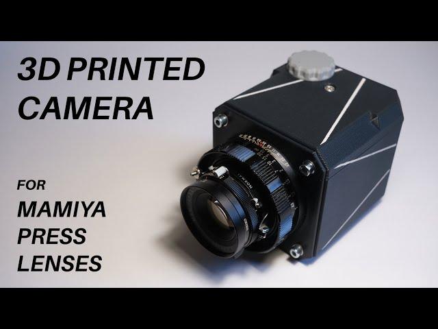 3D printed MEDIUM FORMAT CAMERA for MAMIYA PRESS lenses