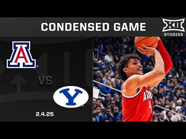 #20 Arizona vs. BYU Condensed Game | 2024-25 Big 12 Men's Basketball