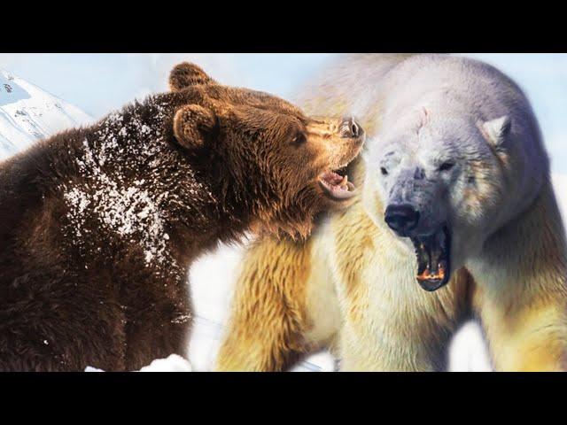 Polar Bear vs Grizzly Bear | Ultimate Animal Showdown