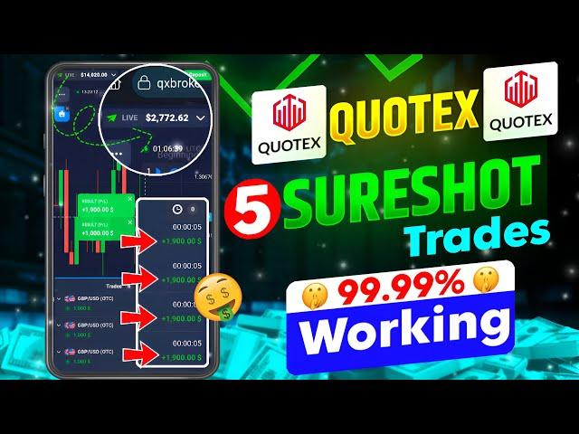 Quotex Binary Options 5 Sureshot Trade | Quotex Binary Options Strategy | Quotex Binary Trading