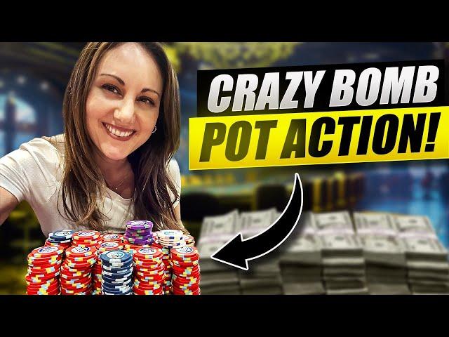 How to NAVIGATE a CRAZY Poker Game + DOUBLE BOARD BOMB POTS