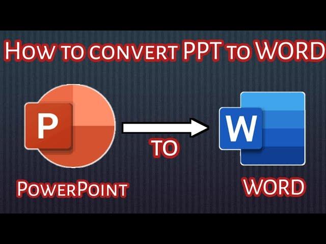 How to convert PowerPoint to Word using mobile phone | EASY STEPS | Ppt to Word file | NCT