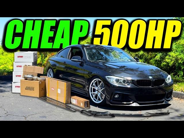 Building My CHEAP BMW to 500HP! (FULL TRANSFORMATION)