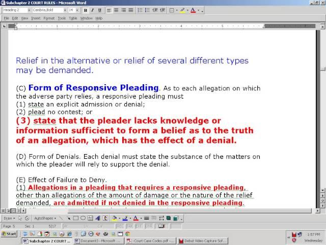 Intro to Pleading in Chancery Equity.wmv