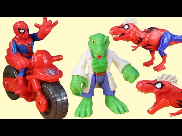 Spider Rex Dinosaur On The Loose ! Spider-Man Adventure