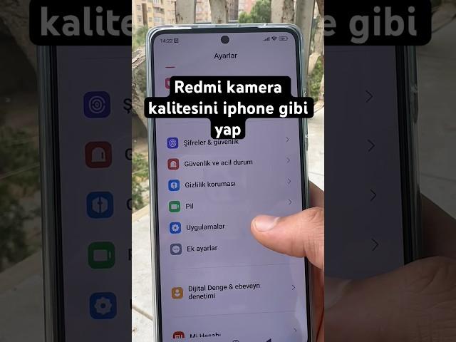 Redmi kamera kalitesini iphone gibi yap  #redmi #shortvideo #iphone #trending #xiaomi #technology