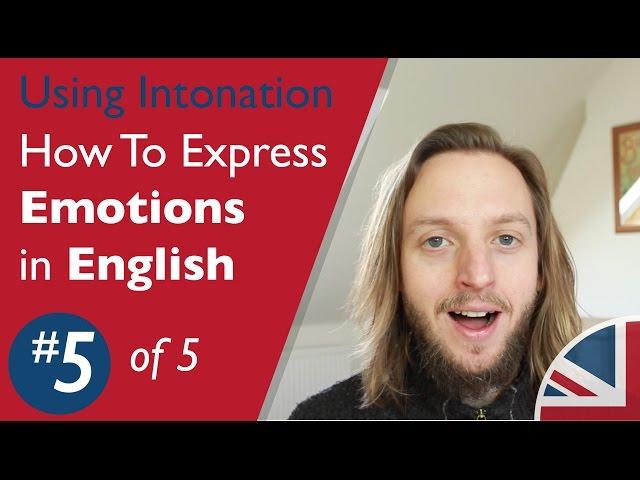 How to express emotions in English