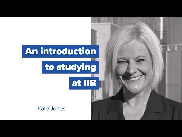 An introduction to studying at IIB