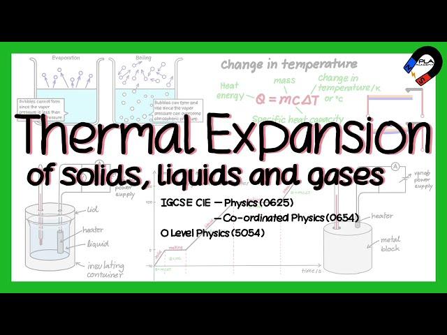 Thermal expansion for IGCSE, GCSE, GCE O level Physics