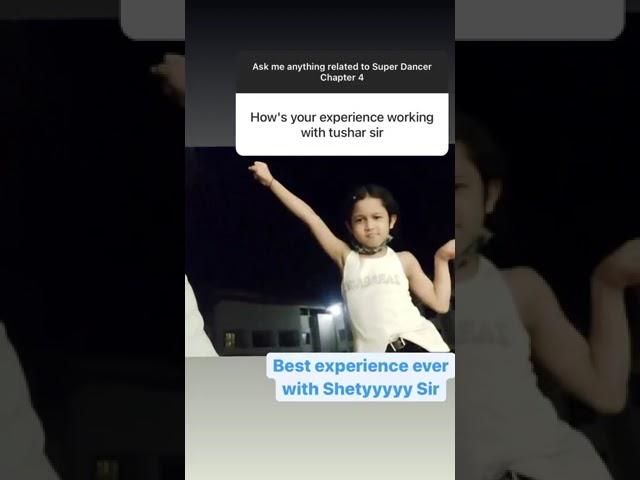 Florina Gogoi masti with Tushar shetty behind the practice of super dancer Chapter 4