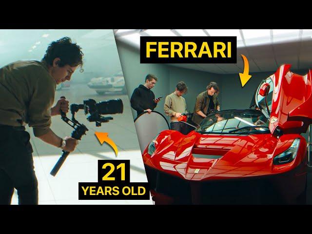 This FILMMAKER shot a COMMERCIAL for FERRARI at 21 years old - How to work with your dream brands