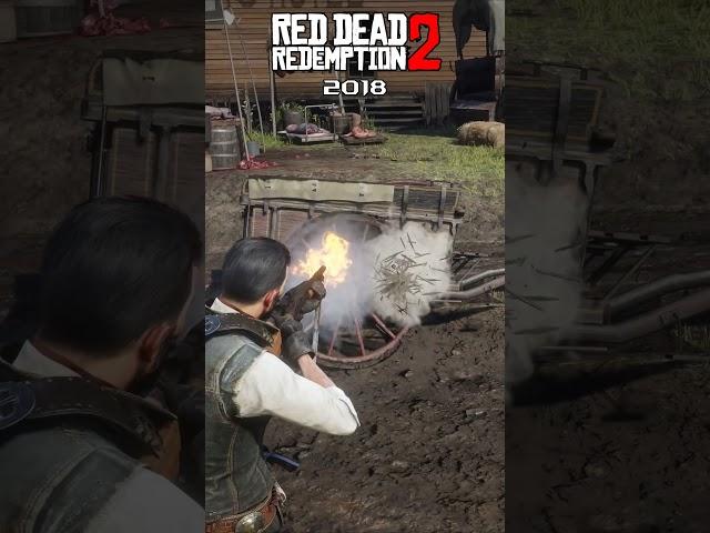 Shooting the Wooden Wheel RDR1 VS RDR2