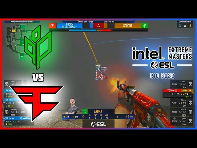 DERBY GAME | Sprout vs FaZe | IEM Road to Rio 2022 Europe RMR A - HiGHLiGHTS | CSGO