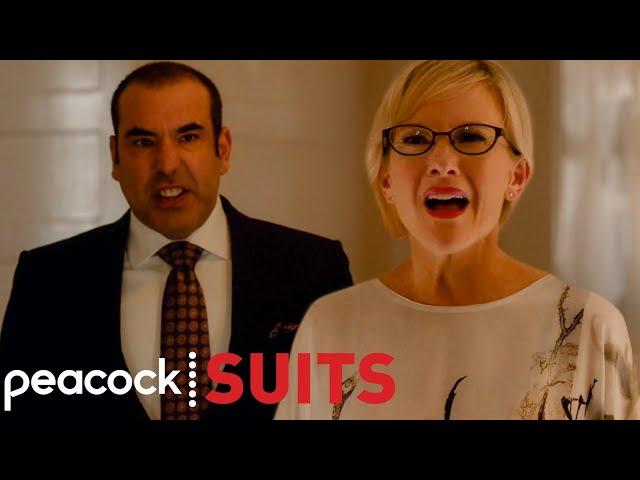 Louis Tries to Protect Sheila from Harvey | Suits