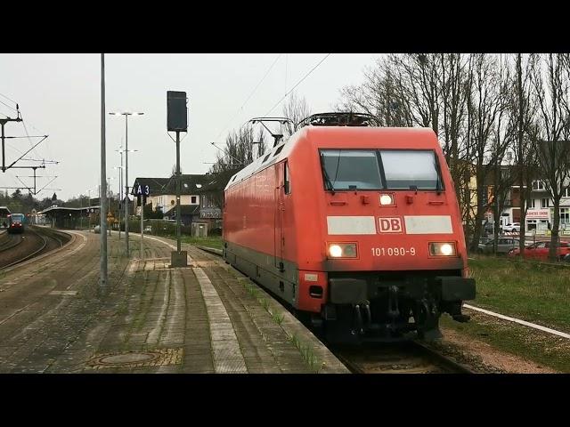 Baureihe 101 Beschleunigung im Bahnhof Itzehoe mit schönen Sound!