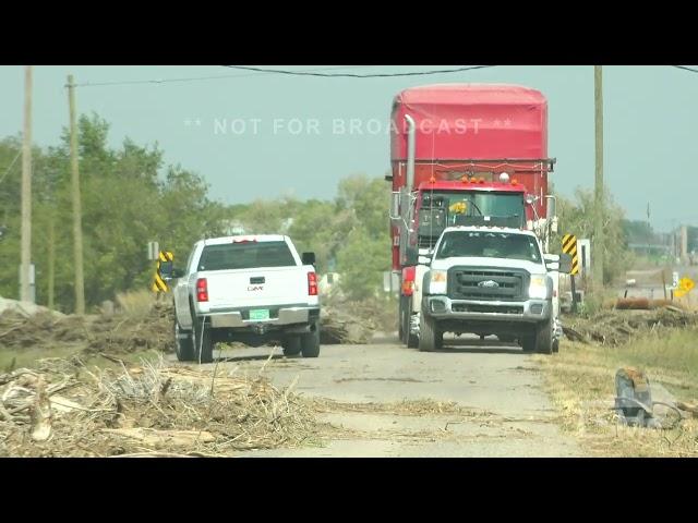 10-20-2024 Roswell, New Mexico - Washed Out Roads & Bridges In Flash Flood Emergency