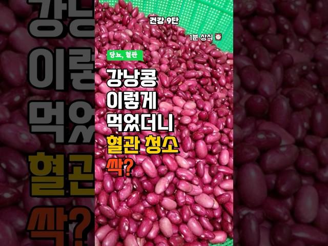 강낭콩 이렇게 먹었더니 혈관 청소 싹 - 강낭콩 효능 - 빨간 강낭콩 - 호랑이 강낭콩 - 중년 건강 정보 - 혈관에 좋은 음식