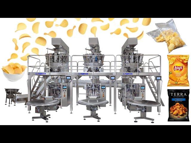 Automatic Potato Chips/ Popcorn Vertical Weighing And Packing Line