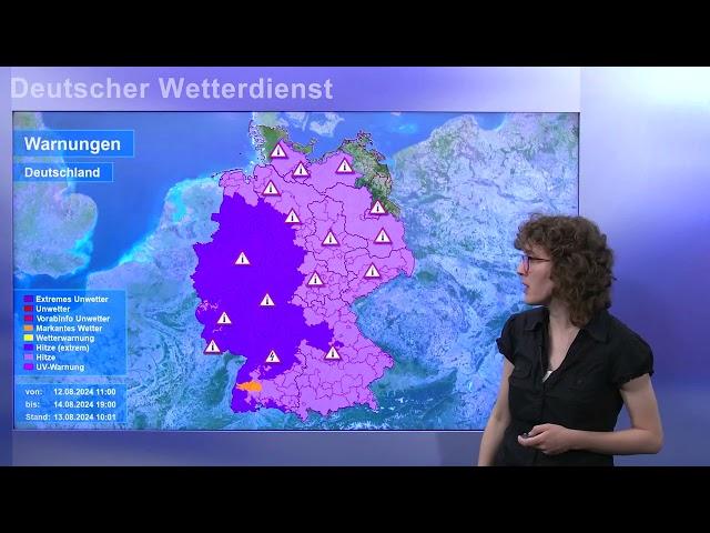 13.08.2024 Unwetterinformation - Deutscher Wetterdienst (DWD)