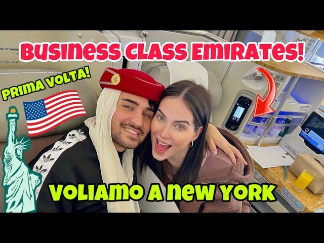 VOLIAMO PER LA PRIMA VOLTA IN BUSINESS CLASS EMIRATES- ANDIAMO IN AMERICA!!