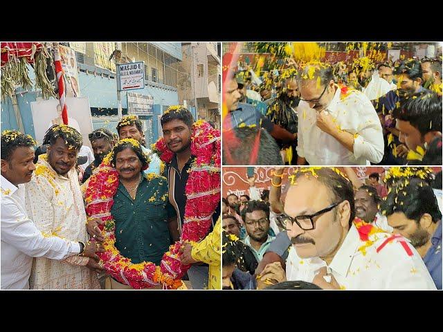 Gabbar Singh Sai Baba Daughter After Marriage Visit AP MLC Nagababu | Amberpet Shankar | Mass Entry