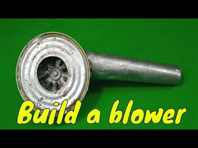 Making a blower with disposable items