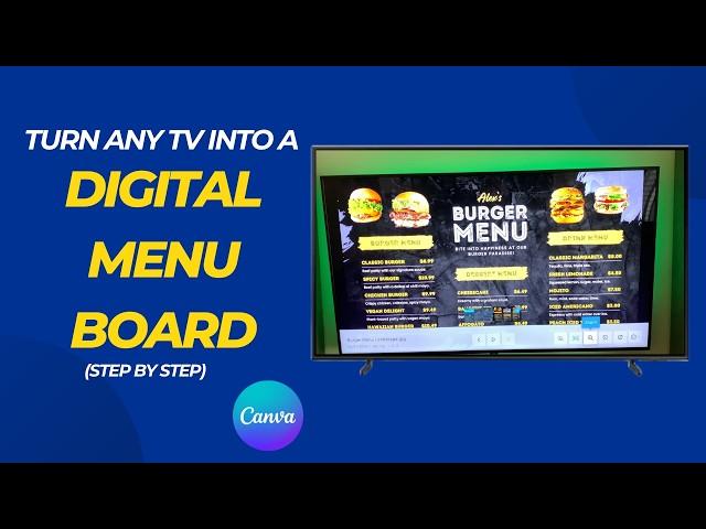 Turn Any TV Into A Digital Menu Board! (Step-By-Step Guide)