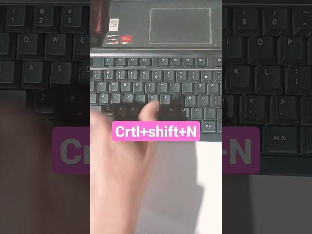 Create folder shortcut key laptop/pc #shorts #newfolder #virel