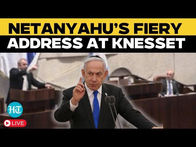 Netanyahu Speech Live | Israeli PM Netanyahu’s Fiery Address at the Knesset | Israel-Hamas War