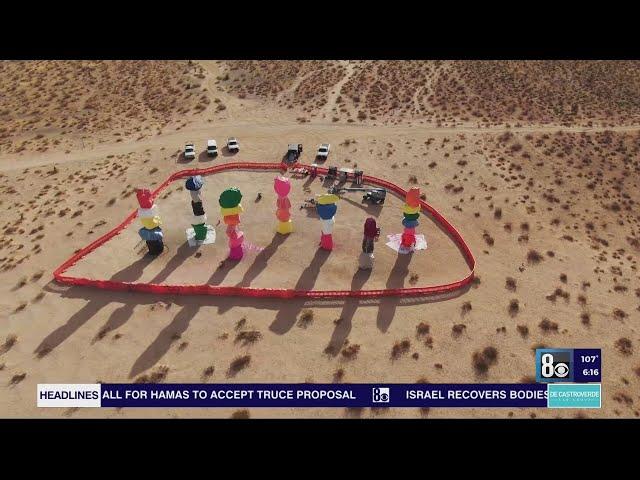 Could the Seven Magic Mountains be moved from Las Vegas desert?