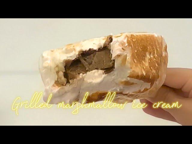  Grilled marshmallow ice cream  #icecream #2024 #tiktok #asmr #easy #dessert