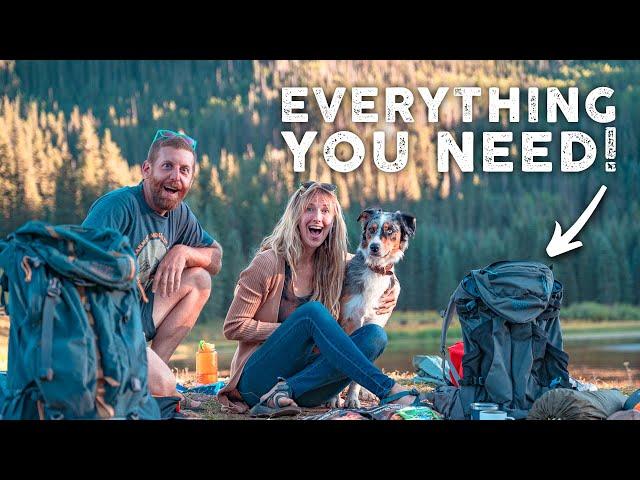 What to Pack for Two People on a Two Night Backpacking Trip (with a dog)