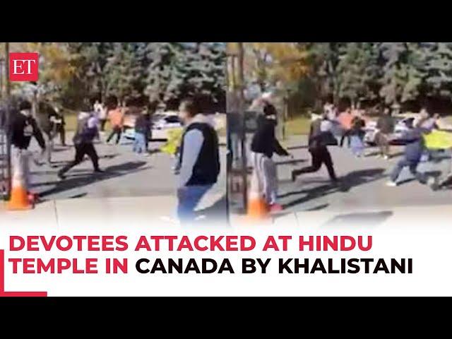 Khalistani extremists attack devotees in Canada’s Hindu Sabha temple, Trudeau Condemns