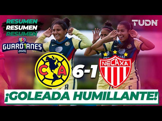 Resumen y goles | América 6-1 Necaxa | Guard1anes 2020 Liga Mx Femenil - J4 | TUDN