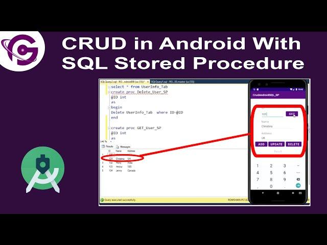 Complete CRUD Operations in Android Studio with SQL Stored Procedure | ProgrammingGeek