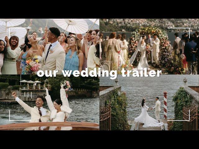 Lake Como Wedding Video Trailer | Wedding Video 2023