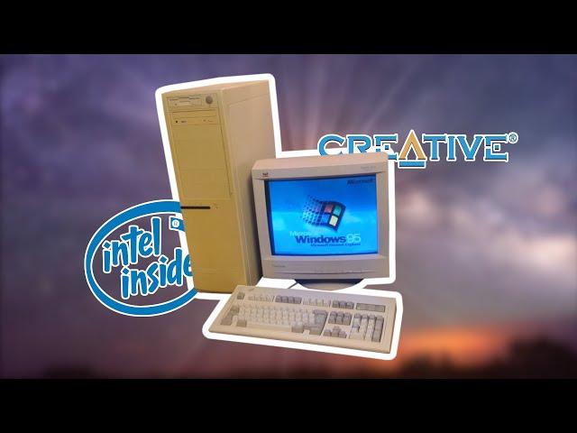 24 JAHRE ALTER PC vom SCHROTT mit Windows 95 und mehr!