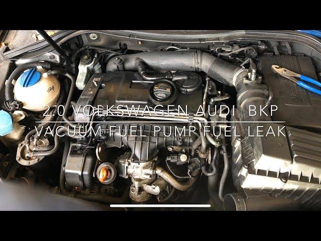 Volkswagen Passat BKP PD how to replace vacuum fuel pump gasket (2006)