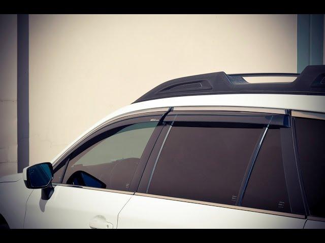 WELLvisors side window deflector vent visor Installation Video SUBARU OUTBACK 15-17