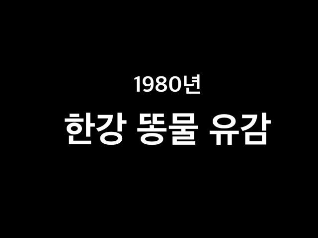 똥물 한강 (1980년대) 을 보면서 ...