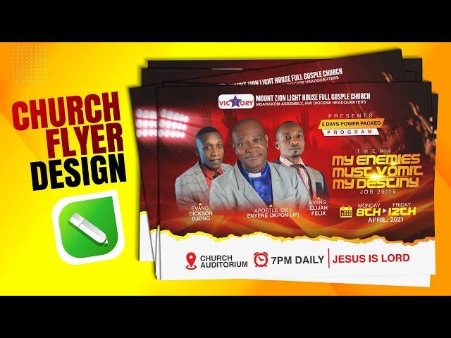 HOW TO DESIGN A CHURCH FLYER WITH COREL DRAW 2020