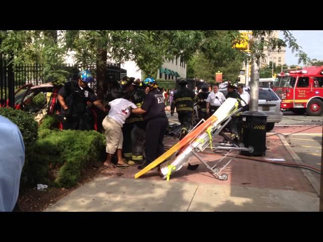 Downtown Newark Car Crash University and Market