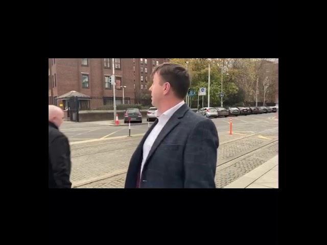 travellers . tom mcdonagh from shannon getting his house back from the cab ( 24th November 2020 )