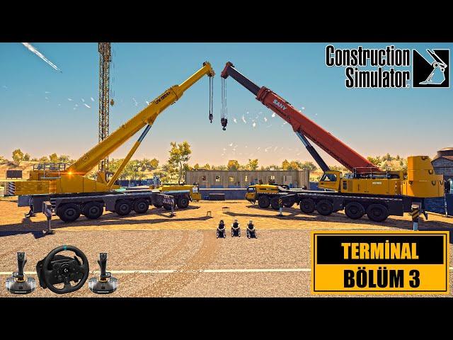 Construction Simulator 2022 Havalimanı Terminal Bölüm 3 - Ekiple Zemin Katın İnşasını Tamamlıyoruz