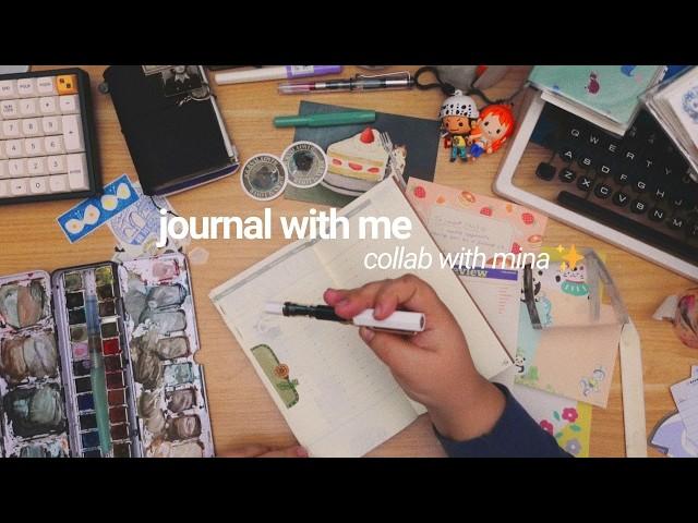 journal with me  traveler's notebook | Collab with @minapomelo