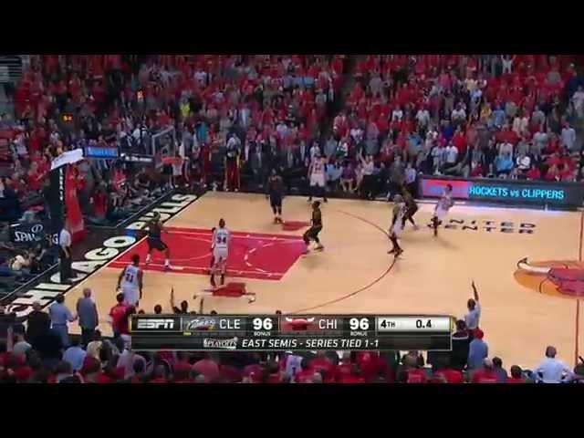 Derrick Rose Buzzer Beater Game Winning 3 Pointer Off The Glass vs Cavs!