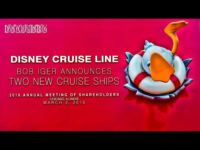 Disney Cruise Line Announces Two New Cruise Ships Launching in 2021 & 2023