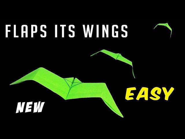 flapping wings paper plane ! How To Make a paper airplane fly like a bat -Easy Tutorial