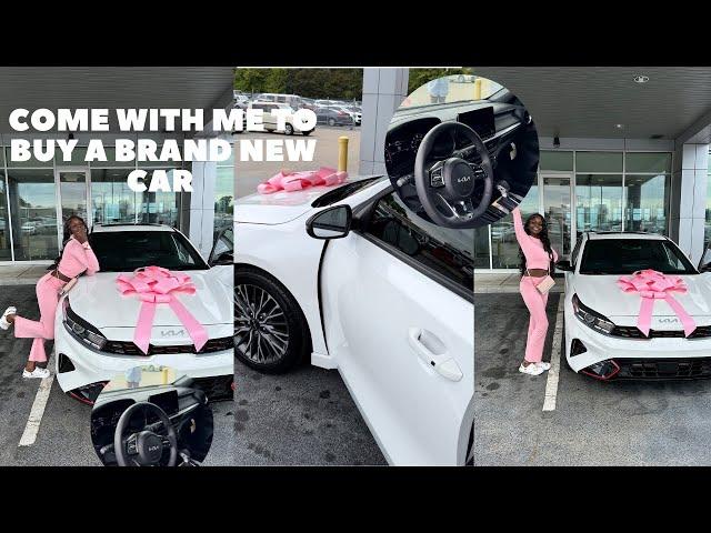 COME WITH ME BUY A BRAND NEW CAR| kia 2024| VLOG| buying process, down payment, +MORE