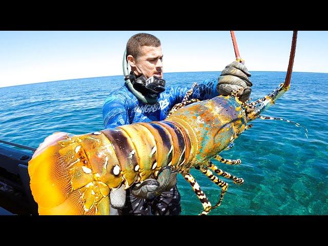 Giant Lobster Catch And Cook With My Family